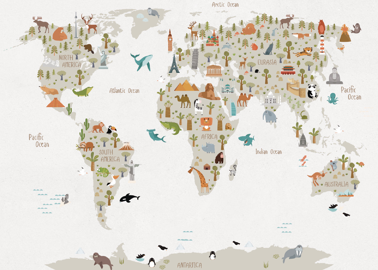 PAPEL MURAL MAPAS MAPAT0011