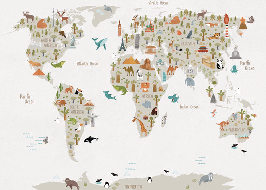 PAPEL MURAL MAPAS MAPAT0011